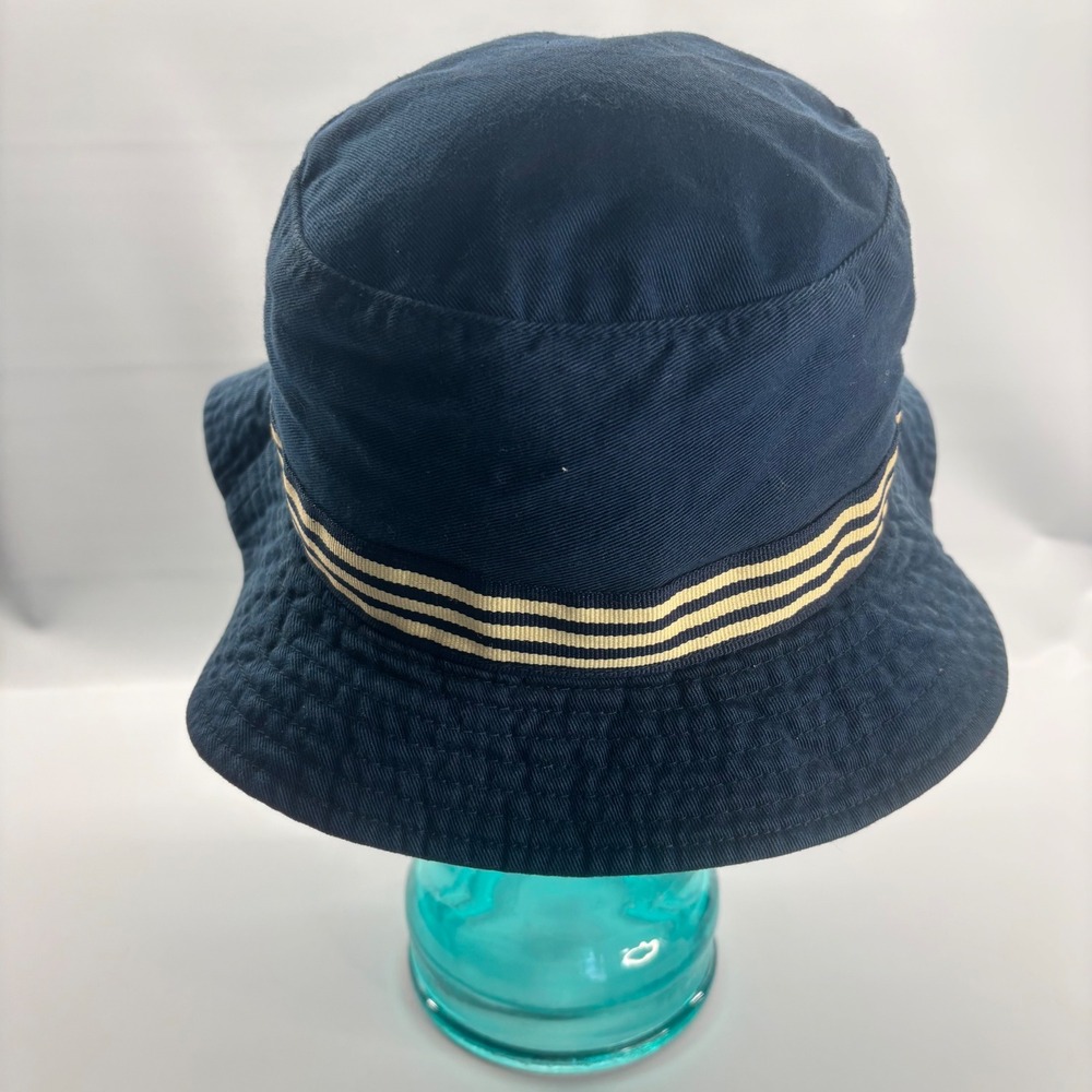 Adidas Bucket Hat Unisex S/M Navy Blue Notre Dame Fighting Irish NCAA Striped - Picture 3 of 8